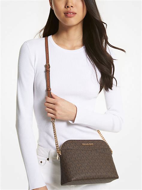 michael kors jet set travel logo crossbody bag|Michael Kors extra small crossbody.